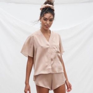 Lunya Prima Silk Chiffon Set - Size Medium - Rare Color - Rose Petal